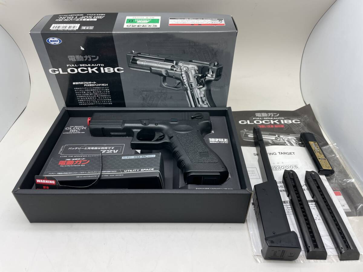 東京マルイ GLOCK18C マガジン+2 バッテリーセット ジャンク marui/電動ガン/エアガン/モデルガン_画像1