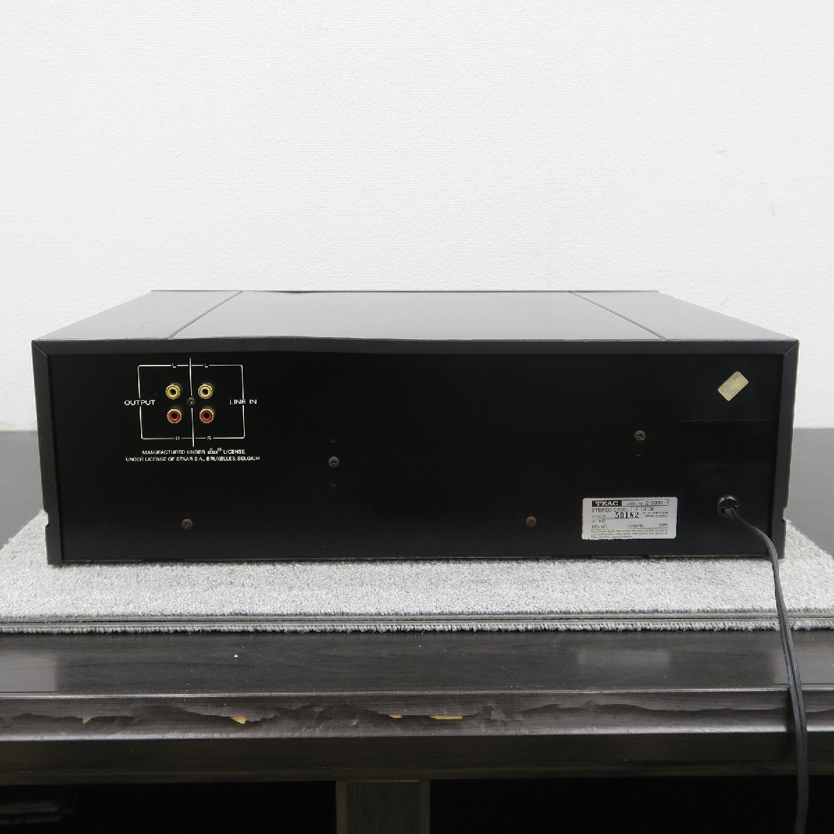 【現状】TEAC Z-5000 カセットデッキ ティアック @56242の画像4