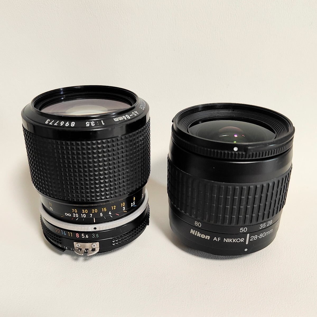 1円スタート NIKON ニコン 43-86 28-80 レンズ 2個まとめて_画像2