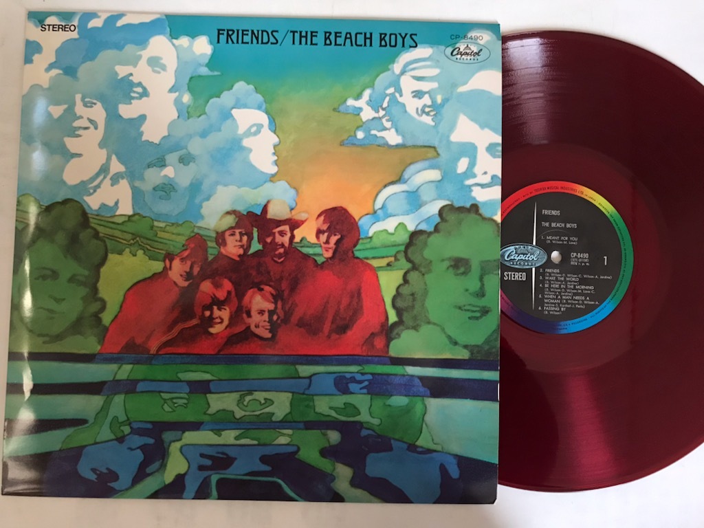 ■ペラジャケ■ビーチ・ボーイズ-THE BEACH BOYS/フレンズ 1968年 東芝音楽工業 CP-8490 赤盤 美品クラス_画像1