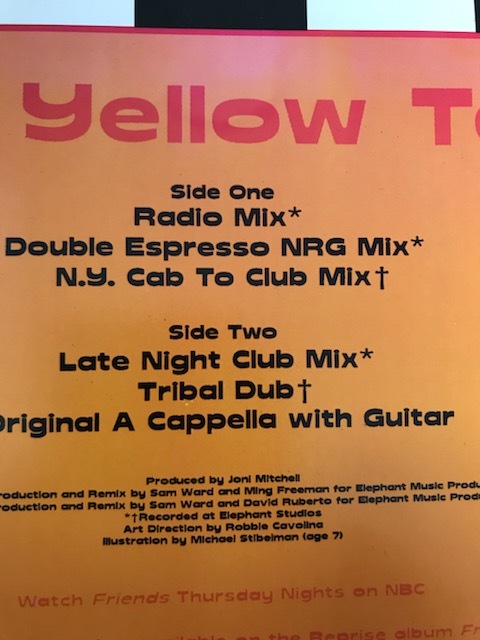 ■USオリジ12■JONI MITCHELL-ジョニ・ミッチェル/BIG YELLOW TAXI 1995年 米REPRISE 音圧抜群 EX！_画像4