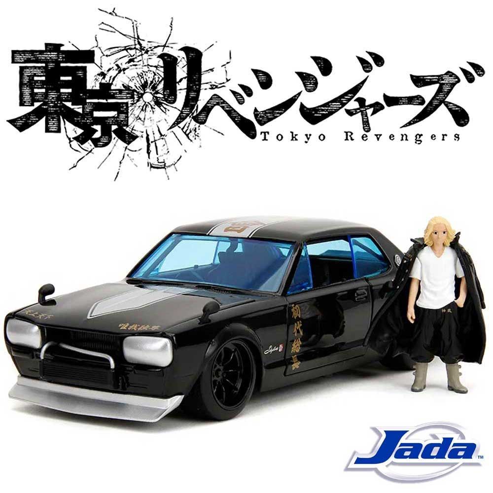 JADA 1/24 ニッサン 日産 NISSAN スカイライン GT-R (1971年) ハコスカ ブラック with マイキー(佐野万次郎) 東京リベンジャーズ_画像1