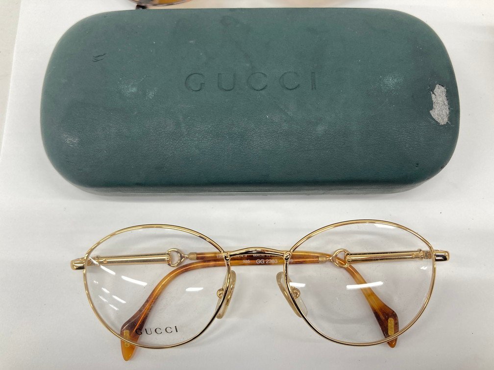 GUCCI グッチ/BVLGARI ブルガリ/RAY BAN レイバン サングラス・メガネおまとめ 4点【CCAB6032】_画像2