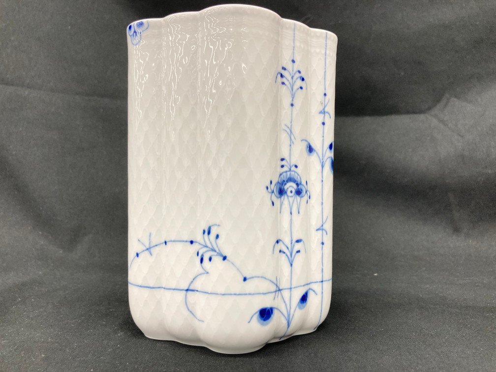 ROYAL COPENHAGEN　ロイヤルコペンハーゲン　フラワーベース　BLUE PALMETTE VASE【CCAF8005】_画像3