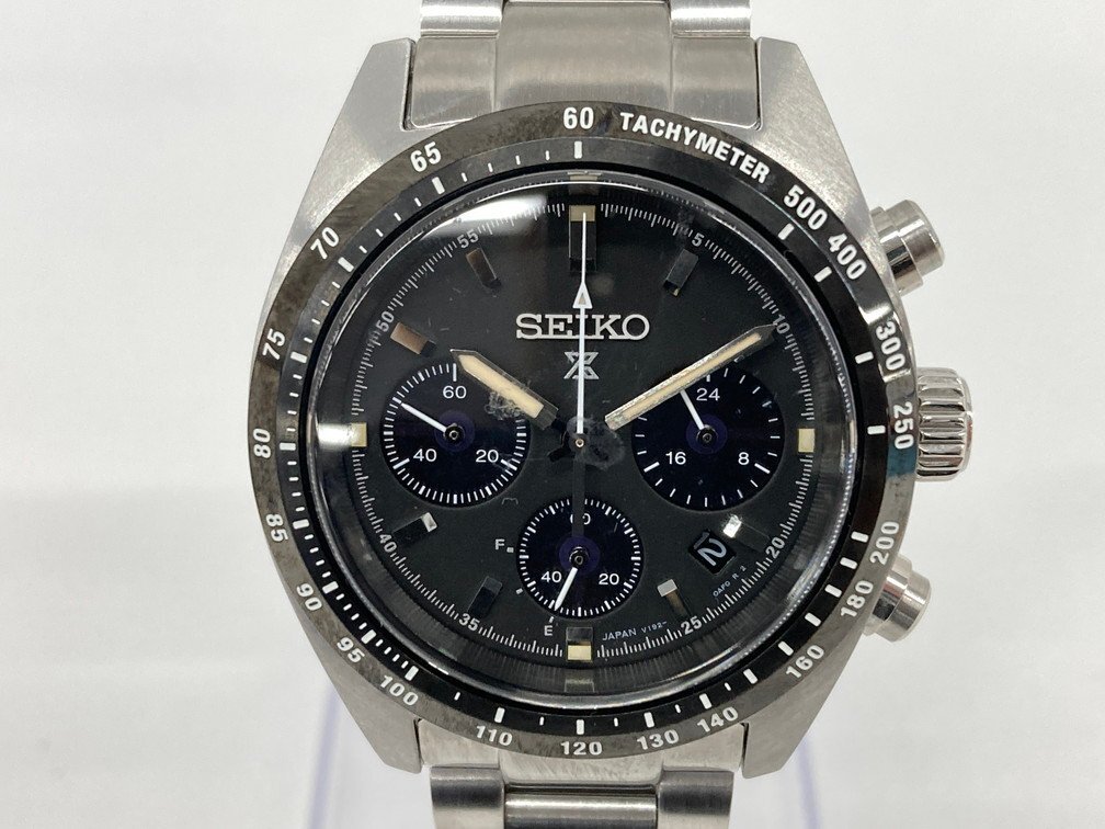 SEIKO セイコー プロスペックス ソーラークロノグラフ 腕時計 V192-0AF0 196960 箱付き 【CCAP7015】_画像1