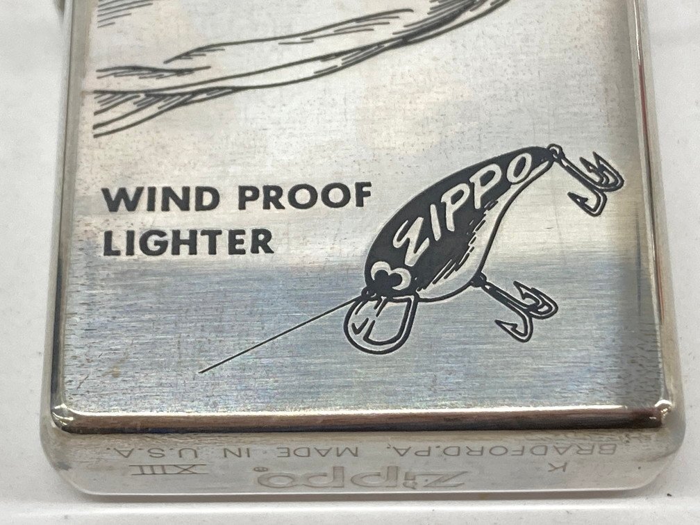 ZIPPO ジッポー ライター WIND PROOF LIGHTER ブラックバス ケース付き【CCAU4002】_画像9