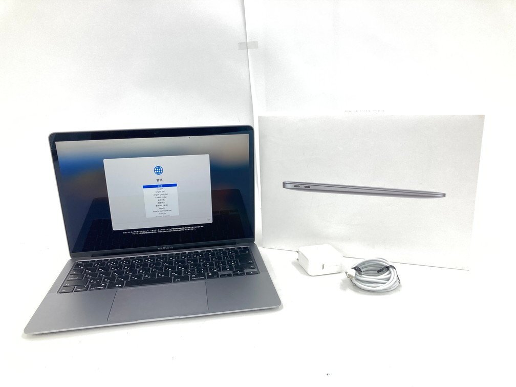 Apple　MacBook Air　M1チップ搭載　13インチ　A2337　スペースグレイ　初期化済み【CCAV1050】_画像1