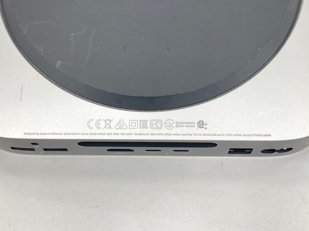 Apple Mac mini M1/2020 A2348 シルバー 初期化済み【CCAV1044】の画像5