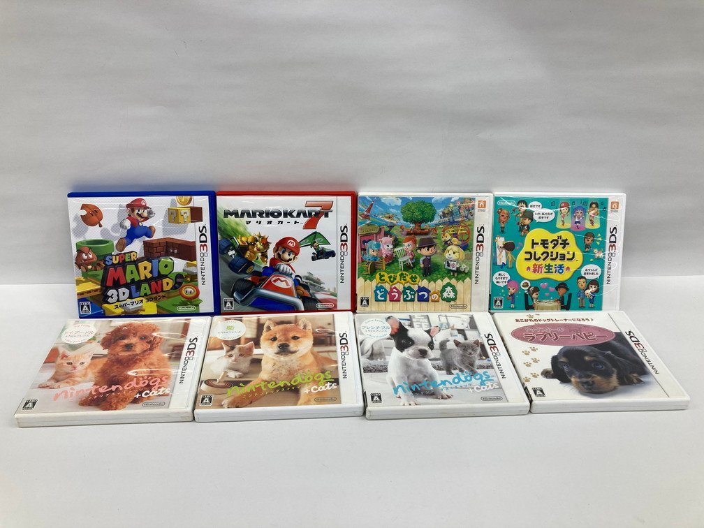  nintendo 3DS game soft 8 point . summarize super Mario 3D Land / Mario Cart 7/ jump .. Animal Crossing / other [CCAW7022]