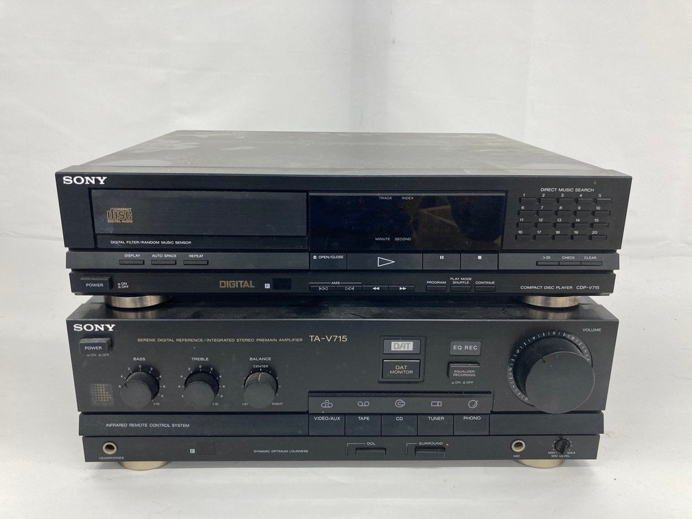  player set SONY Sony TA-V715/CDP-V715/ST-V715TV/TC-V715/SEQ-V715/SS-V715AV/ speaker pair [CCAW1011]