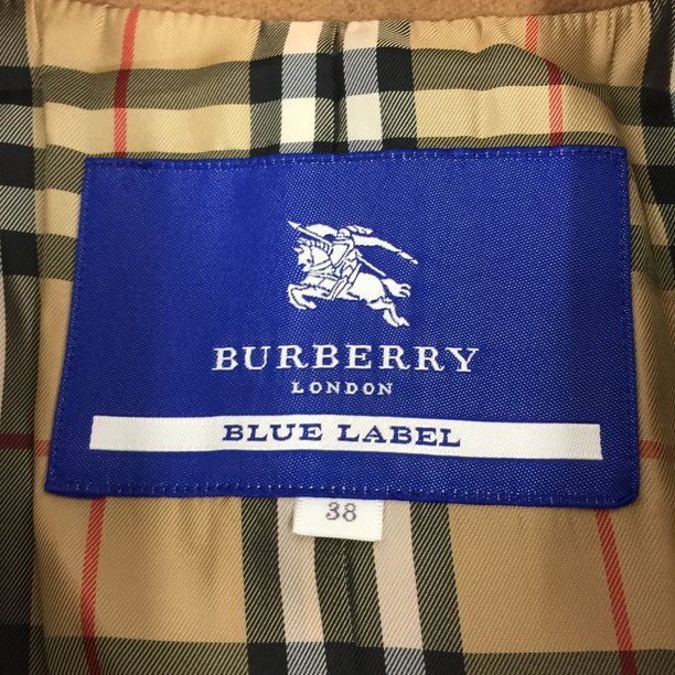 BURBERRY BLUE LABEL バーバリー ブルーレーベル ウールコート サイズ38【CCAK5006】_画像4