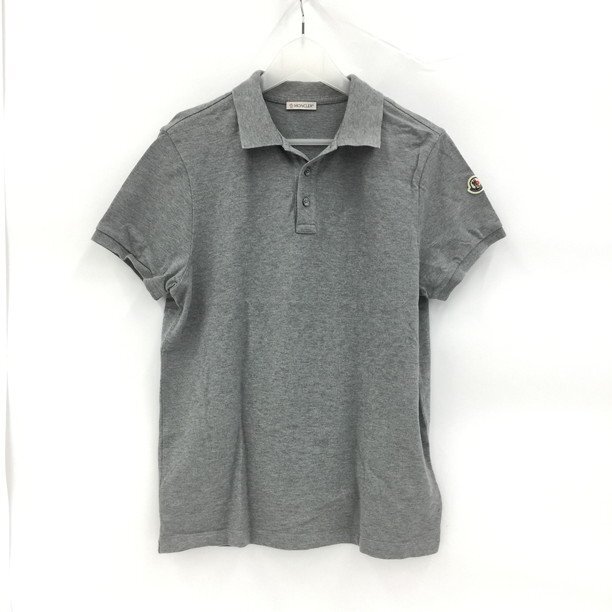 MONCLER モンクレール ポロシャツ MAGLIA POLO MANICA CORTA グレー【CCAL5032】の画像1