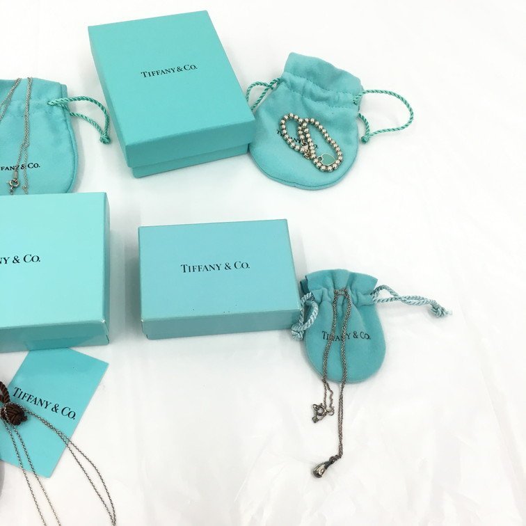 Tiffany&Co.　ティファニー　SV925　ネックレス　ブレスレット　5点まとめ　総重量15.6g　箱付き【CBBA5042】_画像3