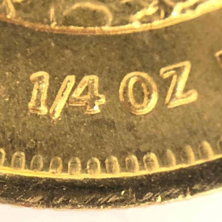 K22　南アフリカ共和国　クルーガーランド金貨　1/4oz　1985　総重量8.4g【CBAM0019】_画像7