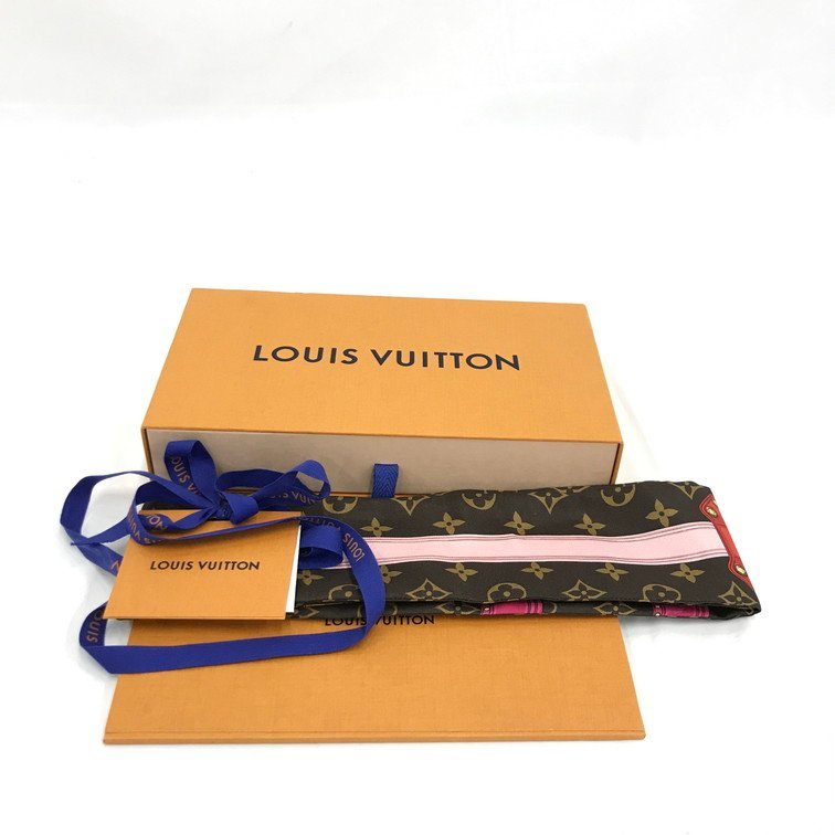 LOUIS VUITTON ルイヴィトン スカーフ バンドー サマートランク M70746/CC0138【CBBB9005】_画像6