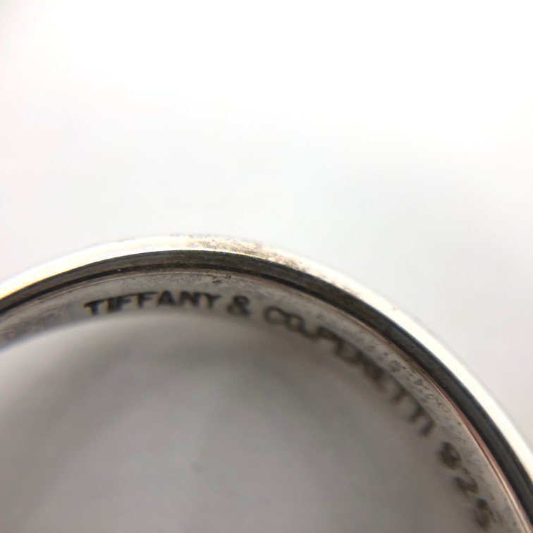 Tiffany&Co.　ティファニー　SV925　オープンハート　リング　総重量2.4g　8号【CCAB3034】_画像9
