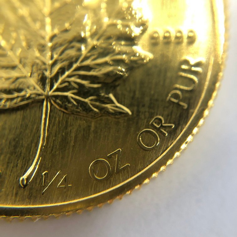 K24　金貨幣　カナダ　メイプルリーフ金貨　10ドル　重量7.8g【CBAS3090】_画像5