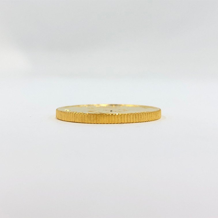 K24　金貨幣　カナダ　メイプルリーフ金貨　10ドル　重量7.8g【CBAS3063】_画像3
