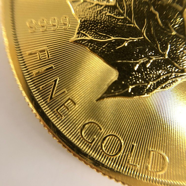 K24IG　カナダ　メイプルリーフ金貨　1oz　2023　2枚まとめ　総重量62.2g【CCAD6042】_画像7