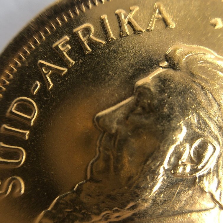 K22　南アフリカ共和国　クルーガーランド金貨　1/4oz　1982　総重量8.4g【CCAC2094】_画像7