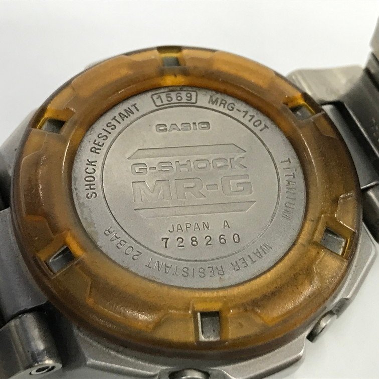 CASIO カシオ G-SHOCK 腕時計 MR-G M,RG-110T 728260 TITANIUM 不動品【CCAF4038】_画像5