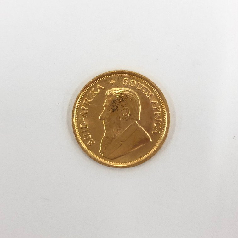 K22 南アフリカ クルーガーランド金貨 1/10oz 総重量3.3g【CCAI2050】の画像2