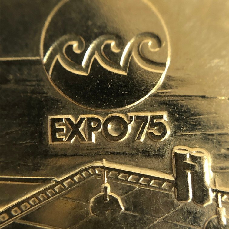 K18 EXPO75 沖縄国際海洋博覧会 記念メダル 総重量14.5ｇ【CCAI6068】_画像5