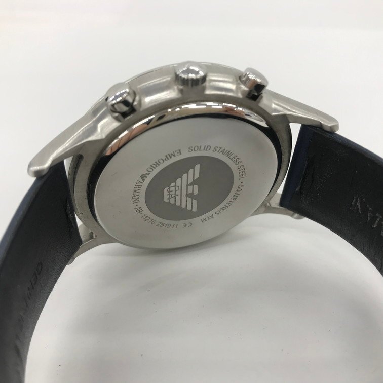 EMPORIO ARMANI エンポリオ アルマーニ 腕時計 AR-11216 251911 不動品【CCAJ1010】_画像5