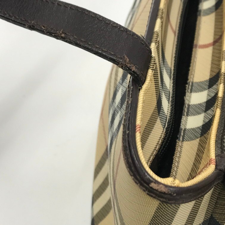 Burberry バーバリー ノバチェック トートバッグ ハンドバッグ【CCAL5056】_画像9