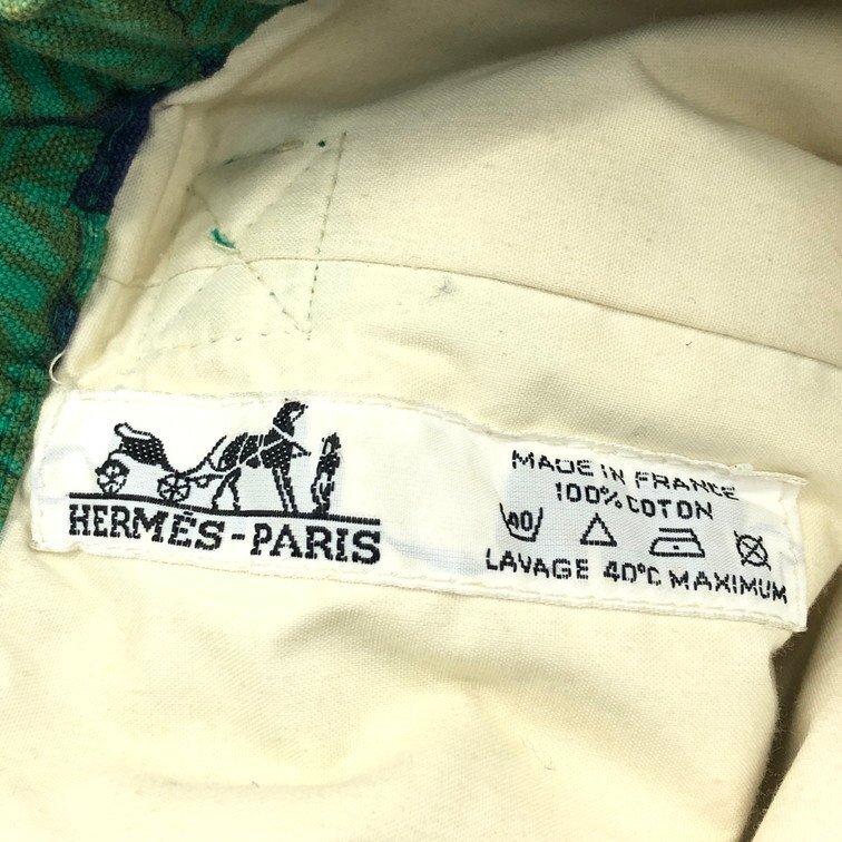 HERMES エルメス バードプリント 巾着 ショルダーバッグ【CCAM7052】_画像7