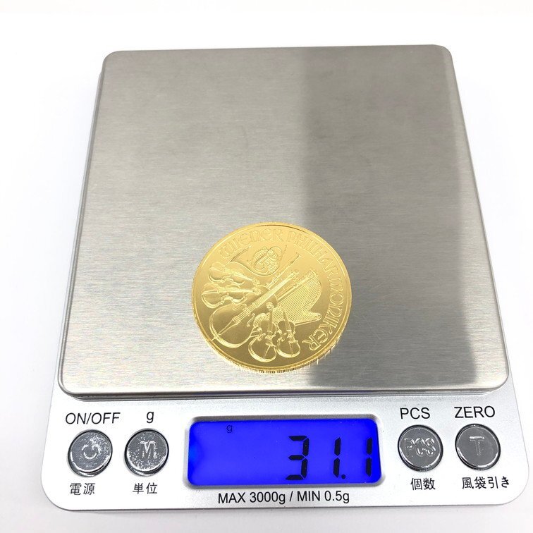 K24IG オーストリア ウィーン金貨 ハーモニー 1oz 総重量31.1ｇ【CCAO6026】の画像8