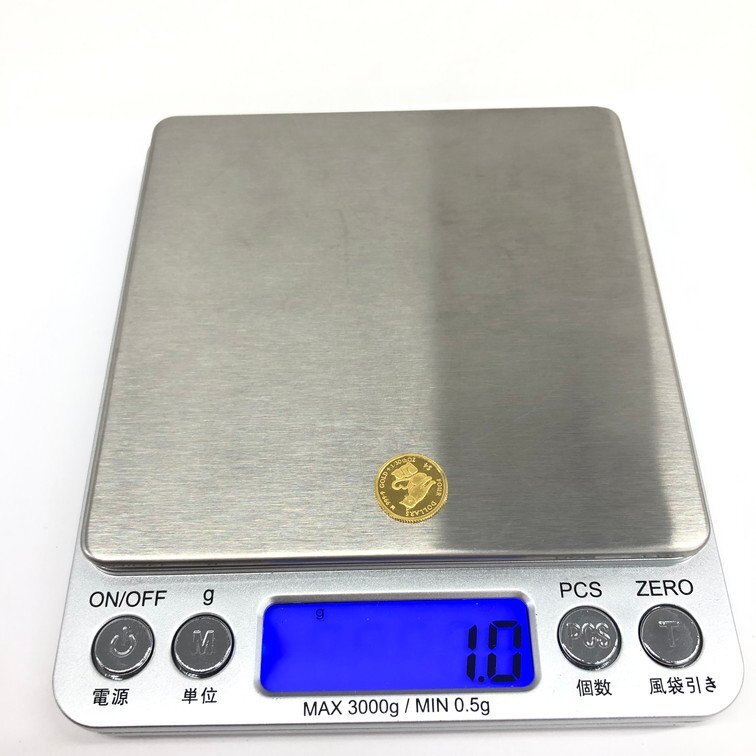 K24IG クック諸島 キャット金貨 1/30oz 総重量1.0ｇ【CCAO6016】_画像7