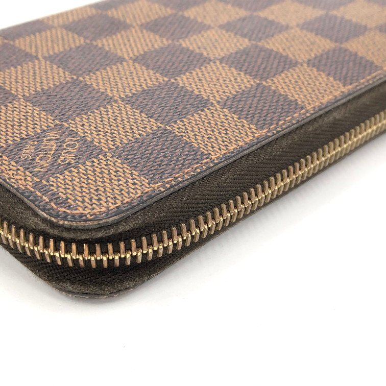 LOUIS VUITTON ルイヴィトン 長財布 ダミエ ジッピーウォレット N41661/GI0133【CCAS3098】_画像10