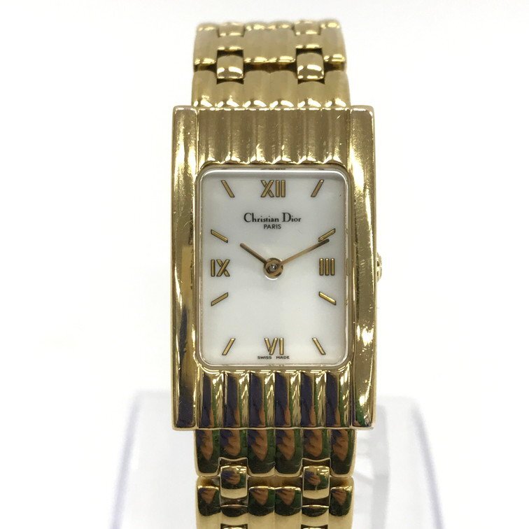 Christian Dior クリスチャン・ディオール スクエア QZ 54.152.1 レディース 腕時計【CCAS6042】_画像1