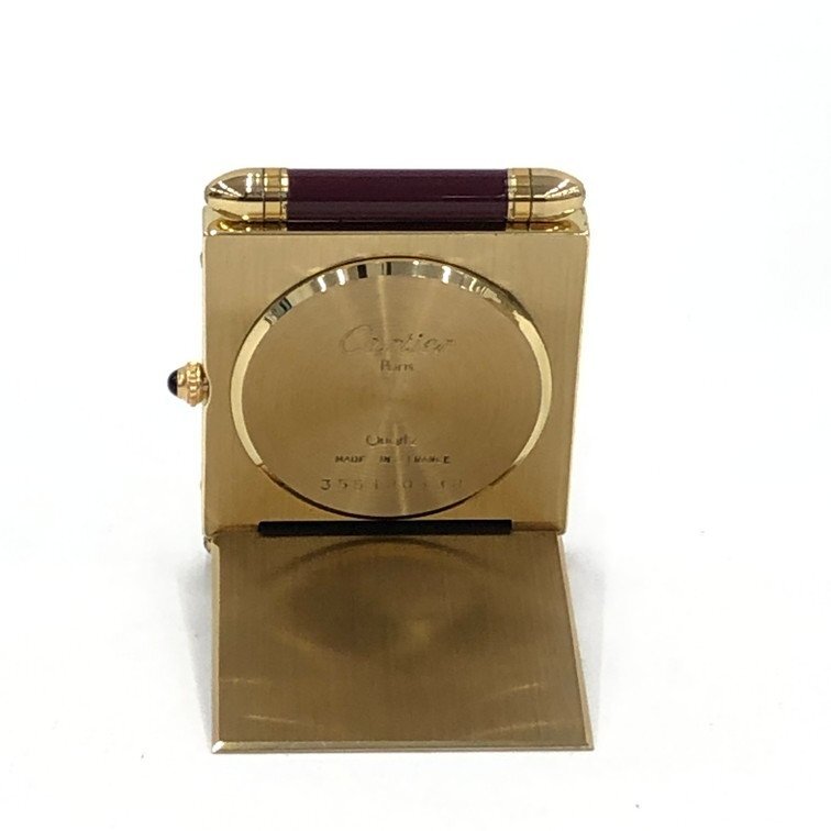 Cartier カルティエ 置き時計 クオーツ 箱あり【CCAS2052】_画像3