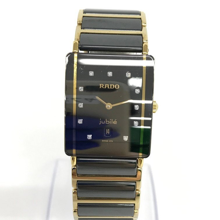 RADO ラドー 腕時計 ジュビリー 黒 稼働品 ダイアスター 160 0381 3【CCAT8015】_画像1