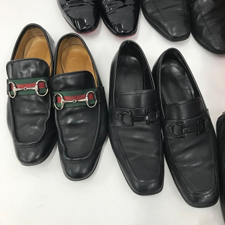 GUCCI/Salvatore Ferragamo/Christian Louboutin等 メンズシューズ おまとめ【CCAU5016】の画像3