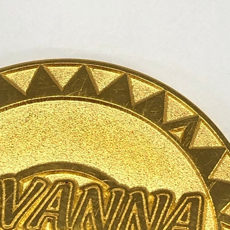 K24 純金 SAVANNA CHANCE 記念メダル 総重量16.7ｇ【CCAU0021】_画像7