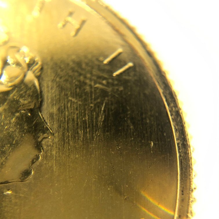 K24IG カナダ メイプルリーフ金貨 1/4oz 3点 おまとめ 総重量23.4ｇ【CCAU0034】の画像7