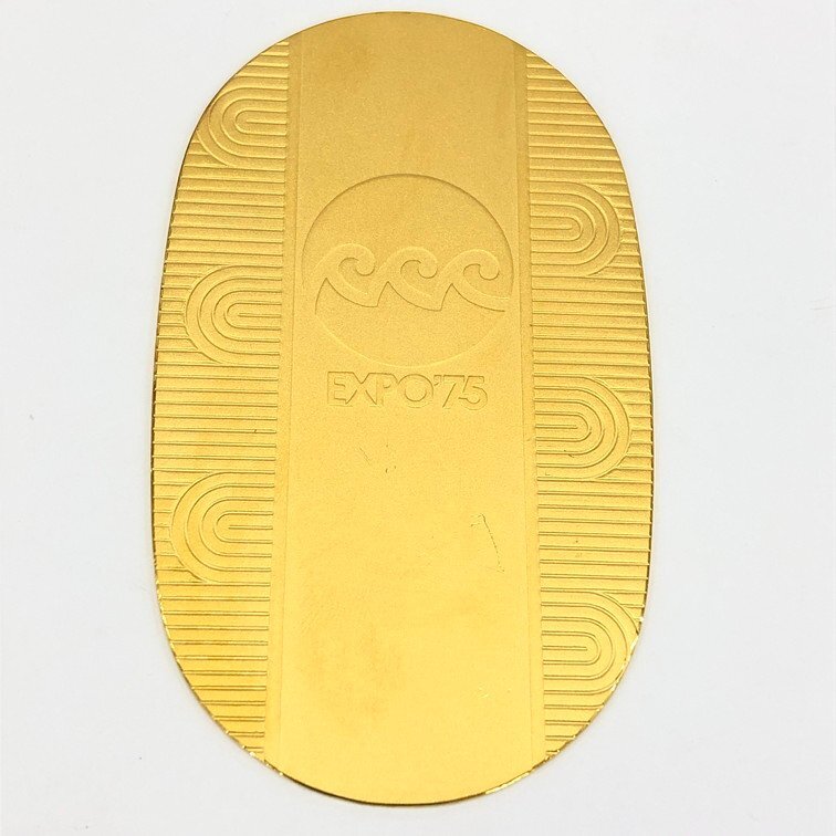 K24　純金小判　EXPO75　1000刻印　総重量90.0g【CCAR7035】_画像1