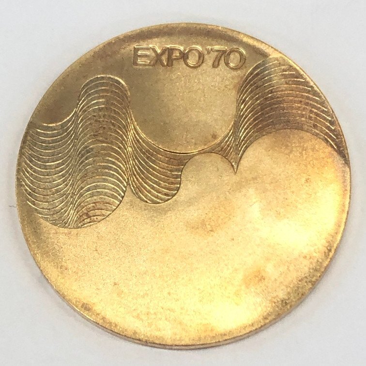 K18 EXPO70 日本万国博覧会 大阪 1970年 記念メダル 総重量13.6ｇ【CCAT0023】_画像1