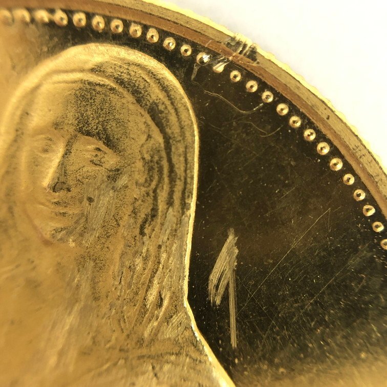 K21.6 シャルジャ モナリザ 25リヤル金貨 総重量5.1g【CCAR6021】の画像4