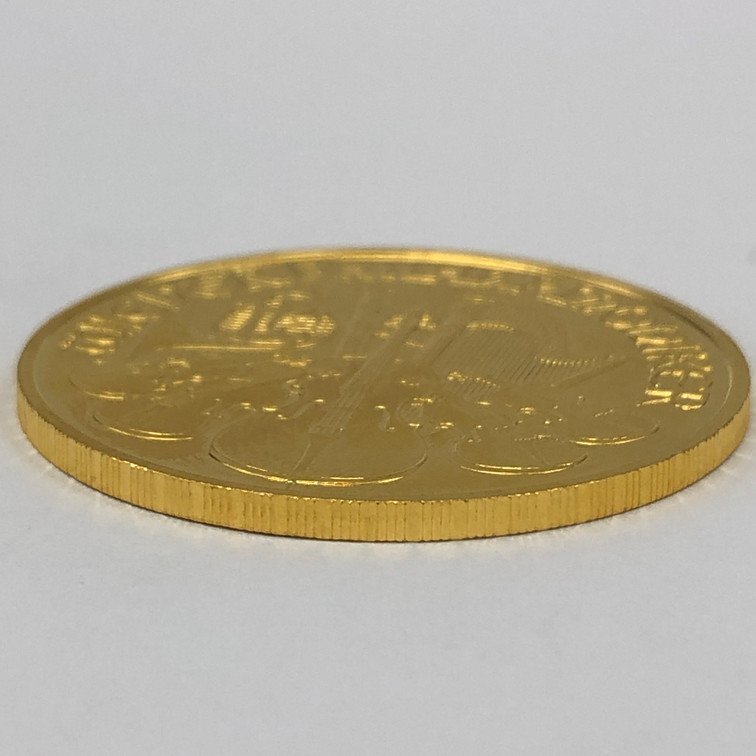 K24IG オーストリア ウィーン金貨 ハーモニー 1oz 総重量31.3ｇ【CCAT0006】_画像3