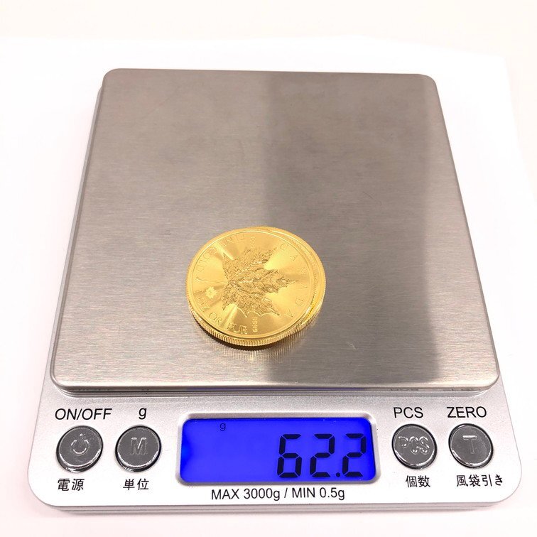 K24IG カナダ メイプルリーフ金貨 1oz 2020 2枚まとめ 総重量62.2g【CCAR6041】の画像10