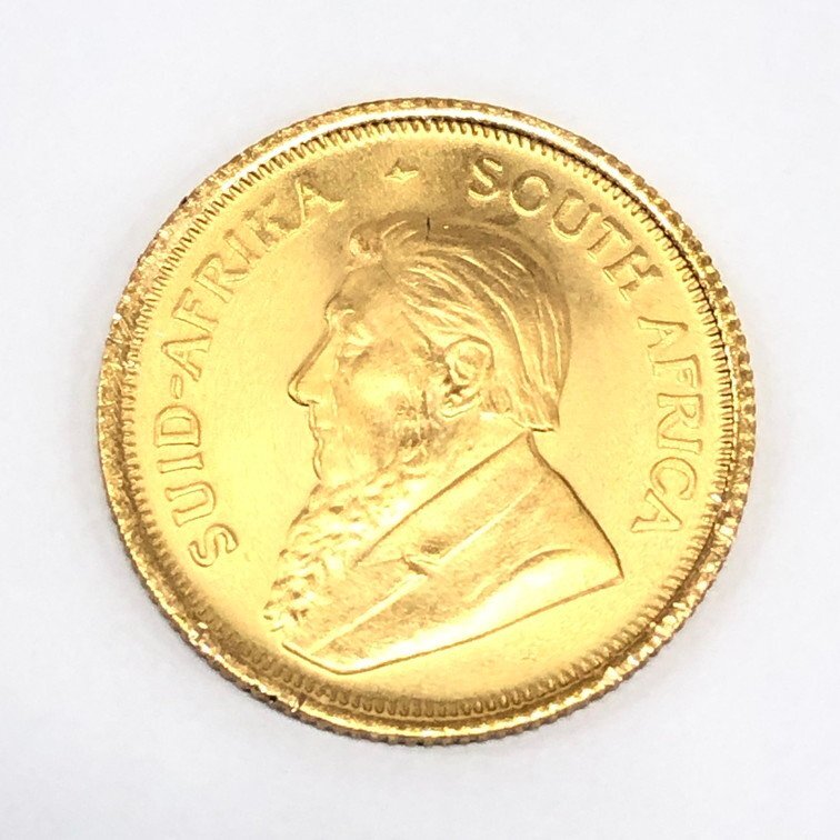 K22　南アフリカ共和国　クルーガーランド金貨　1/10oz　1984　総重量3.3g【CCAR7092】_画像2