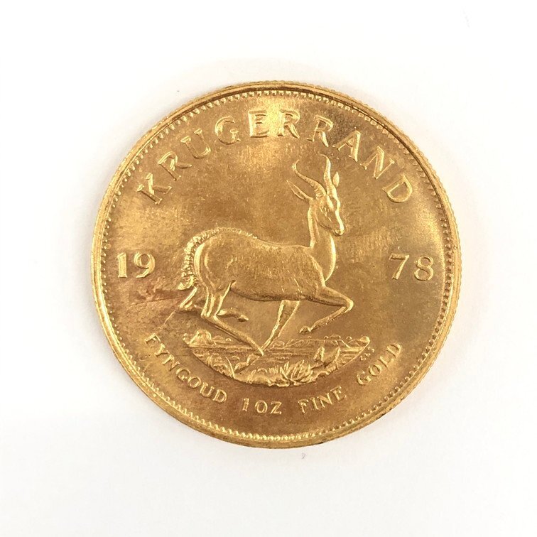 K22　南アフリカ共和国　クルーガーランド金貨　1oz　1978　総重量33.9g【CCAR6024】_画像1