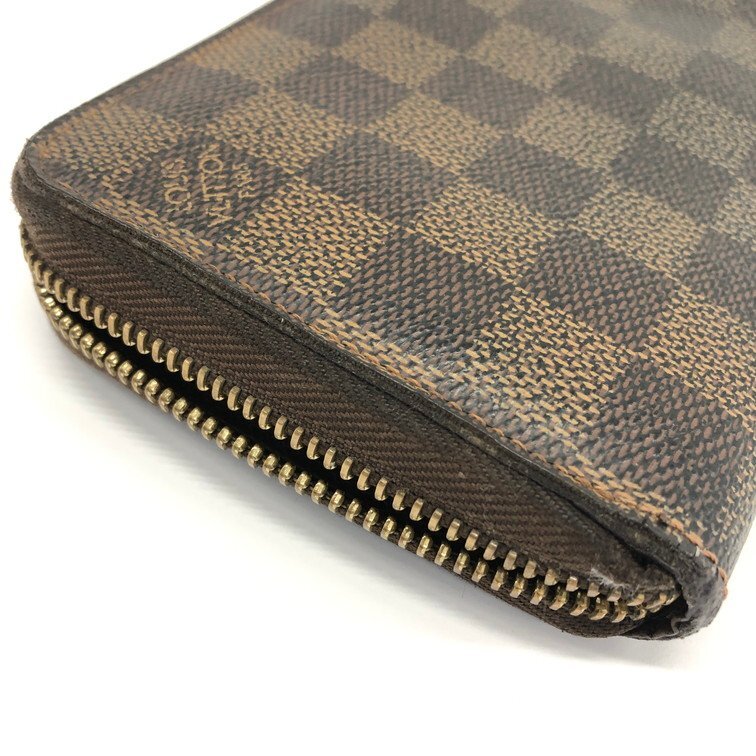 LOUIS VUITTON ルイ・ヴィトン 長財布 ダミエ ジッピーウォレット N41661 VI1016【CCAU7029】_画像3