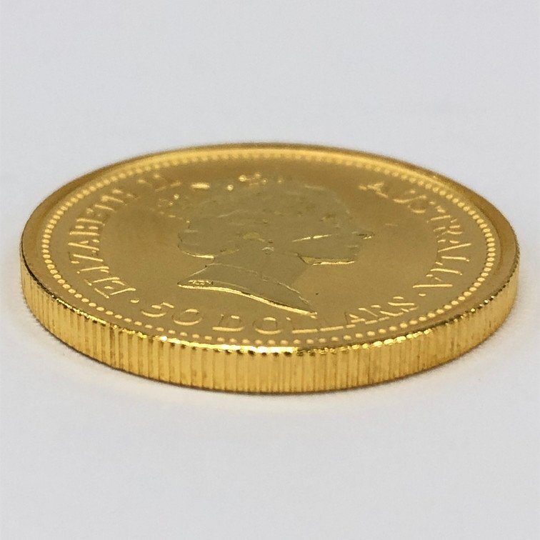 K24IG オーストラリア ナゲット カンガルー金貨 1/2oz 総重量15.6ｇ【CCAT0003】の画像3