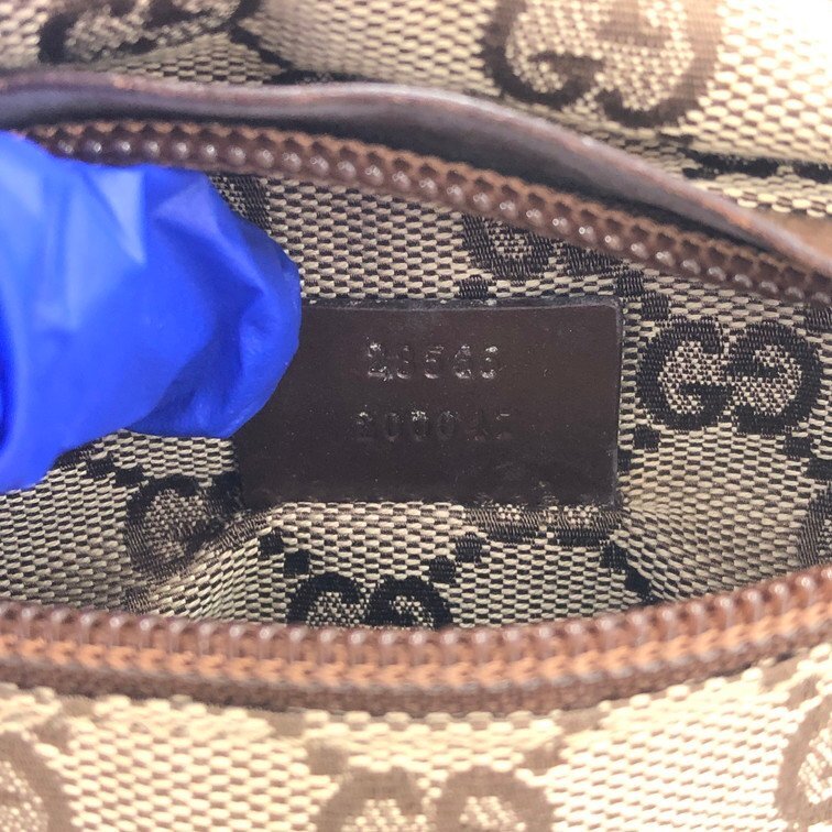 GUCCI グッチ ウエストバッグ GG ベージュ系 28565【CCAX3023】_画像8