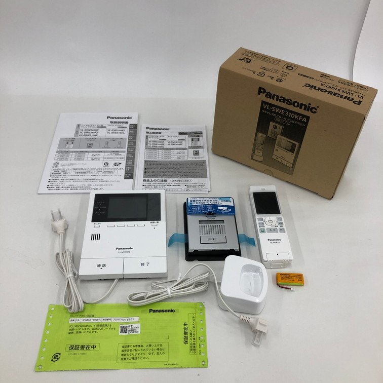 Panasonic パナソニック インターホン セット 通電○ VLMWE310 箱付き【CCAY2034】_画像1